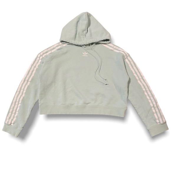 ADIDAS CROPPED HOODIE - (S) - Picture 1 of 4